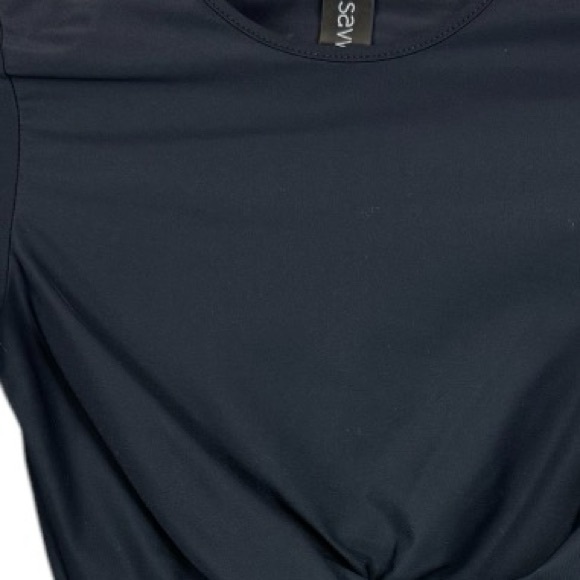 🥑5/$25 Savvi Kim Long Sleeve Crop Top sz XS - Picture 6 of 6